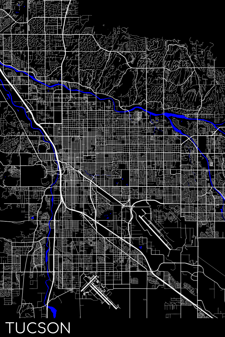 Tucson Map Print