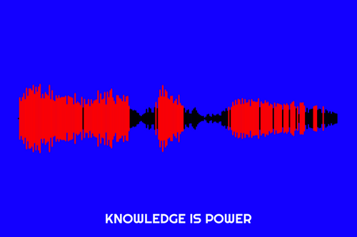 Knowledge Is Power Waveform Print