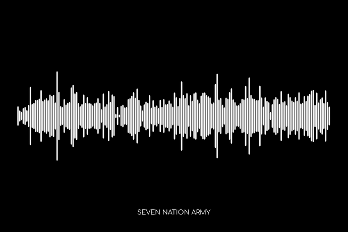 Seven Nation Army by The White Stripes Soundwave Poster