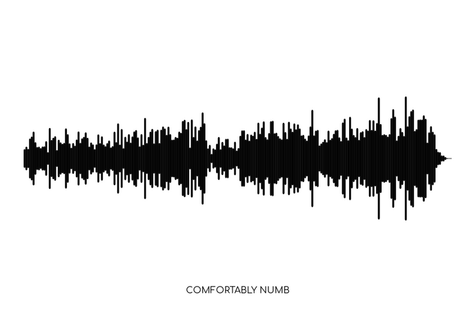 Comfortably Numb by Pink Floyd Soundwave Poster