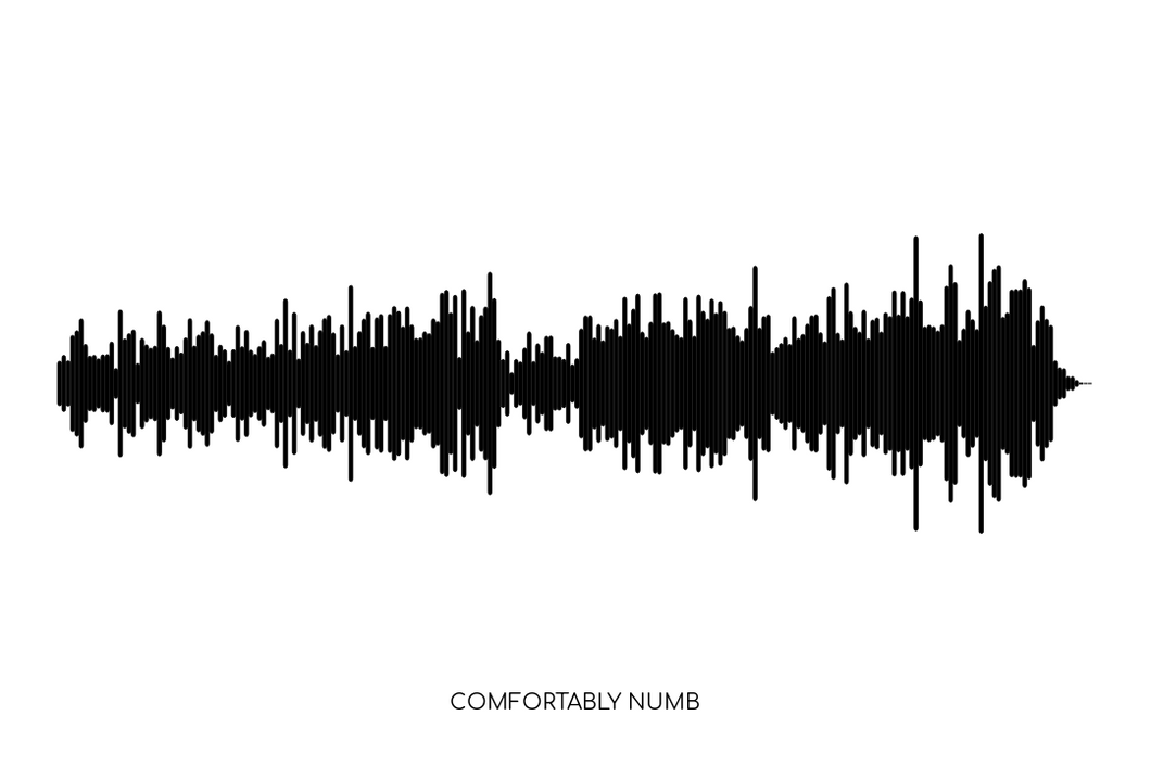 Comfortably Numb by Pink Floyd Soundwave Poster