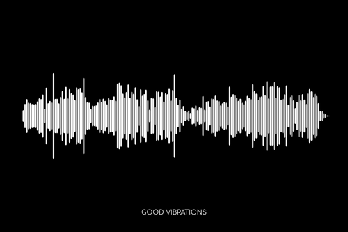 Good Vibrations by The Beach Boys Soundwave Poster