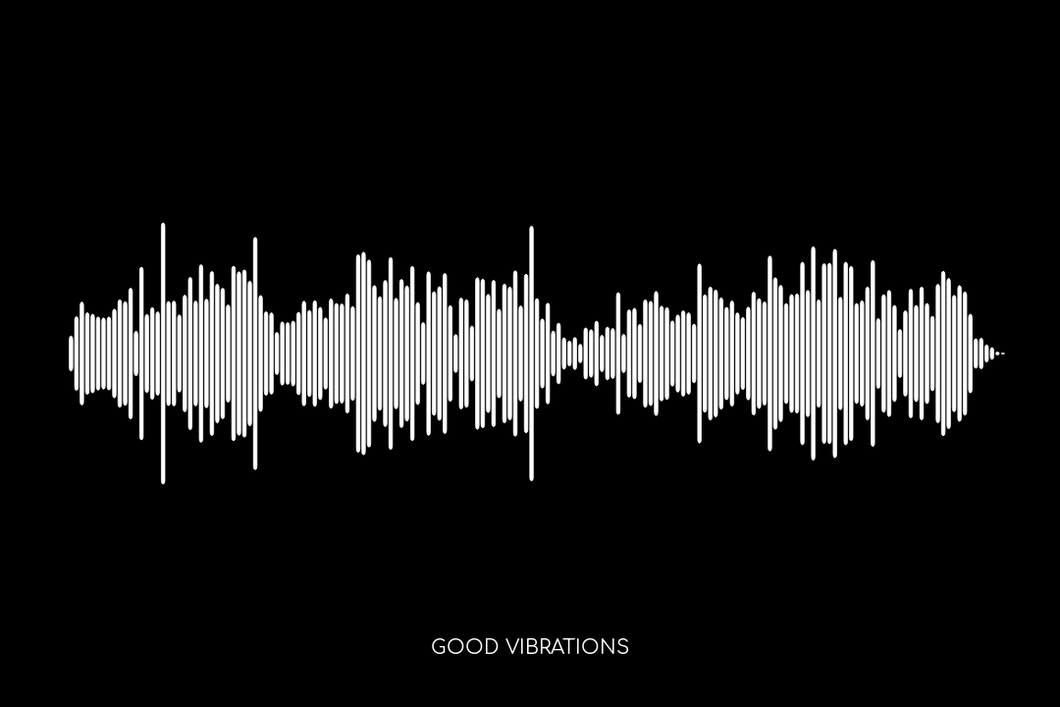 Good Vibrations by The Beach Boys Soundwave Poster